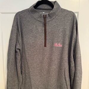 Gray Quarter-Zip Sweater